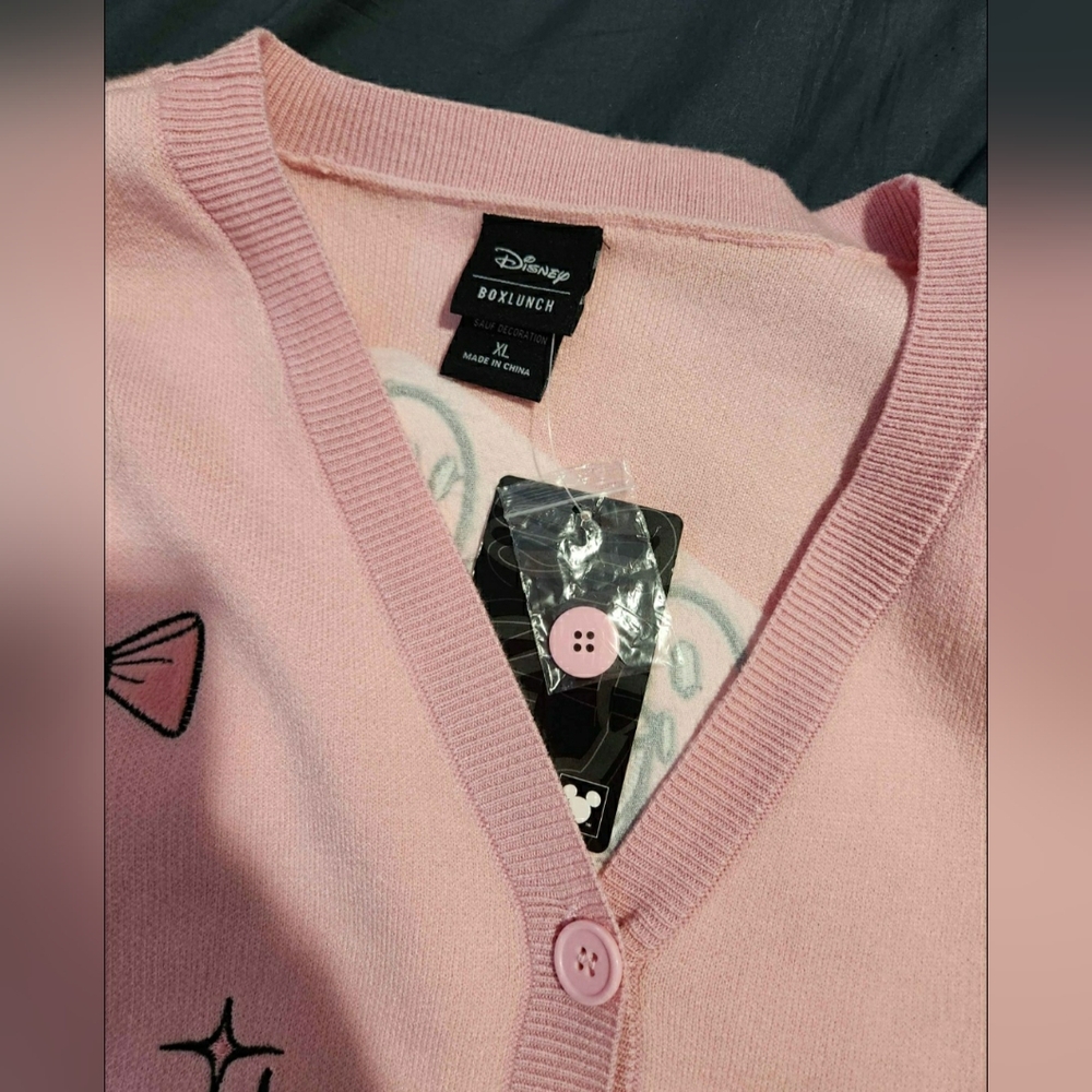Aristocats Marie Pink Halloween Cardigan - Picture 3 of 4